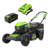 40V 21" Cordless Battery Self-Propelled Lawn Mower: 5.0Ah Battery & Charger, LM2104S
