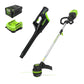 Pro 80V 16" Brushless String Trimmer & 500CFM Leaf Blower Combo w/ 2.0 Ah Battery & Charger