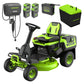 60V 30” CrossoverT Riding Lawn Tractor, Bagger Included w/ (4) 8.0Ah (1) 20.0Ah Batteries & 600-Watt Charger