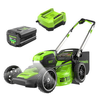80V 21" Cordless Battery 4-in-1 Push Lawn Mower w/ 4.0Ah Battery & Charger