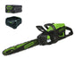 60V 18" Cordless Battery 2.0kW Chainsaw & 24V 6" Pruner Saw w/ (1) 4.0 Ah Battery, (1) 2.0 Ah Battery & (2) Chargers