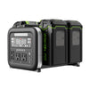 40V 500W 4-Slot Inverter Portable Power Station, (4) 4.0 Ah Batteries and Built-In Charger