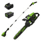 60V 18" Cordless Battery 18" Chainsaw & 10" Pole Saw Combo Kit w/ 4.0Ah Battery & Charger