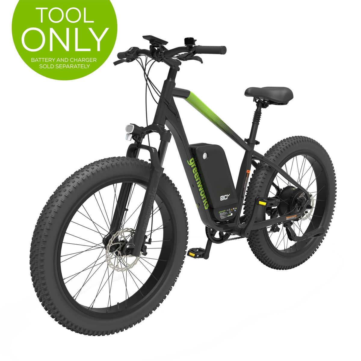 80V VENTURE Series 26" Fat Tire Electric Mountain Bike (Tool Only)