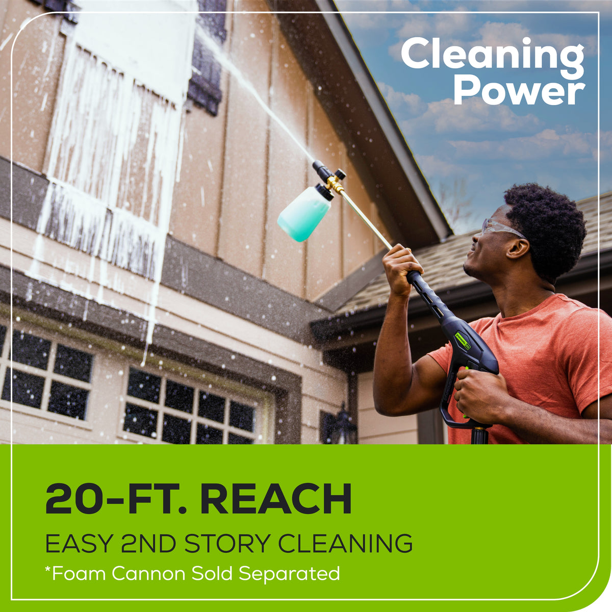 2500 PSI 2.1 GPM Cold Water Electric Pressure Washer