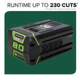 80V 20" Cordless Battery Chainsaw w/ 4.0Ah Battery & Charger