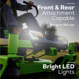 80V 42" Cordless Battery CrossoverT Riding Lawn Mower w/ Six (6) 5.0Ah Batteries and Three (3) Dual Port Turbo Chargers