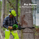 80V 20" Cordless Battery Chainsaw w/ 4.0Ah Battery & Charger