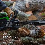 80V 20" Cordless Battery Chainsaw w/ 4.0Ah Battery & Charger