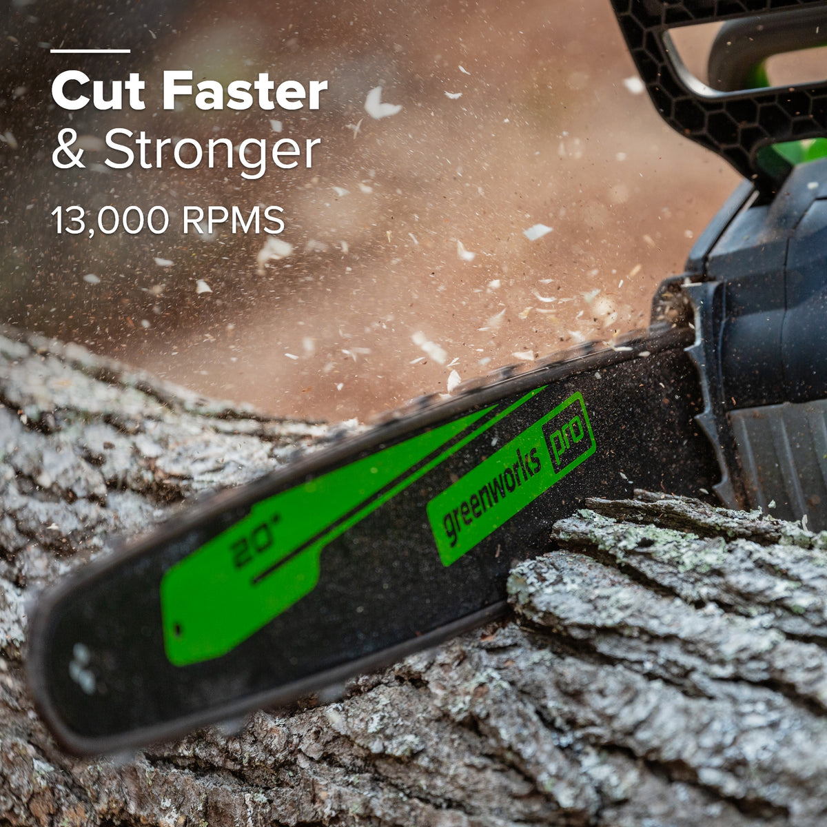 80V 20" Cordless Battery Chainsaw w/ 4.0Ah Battery & Charger