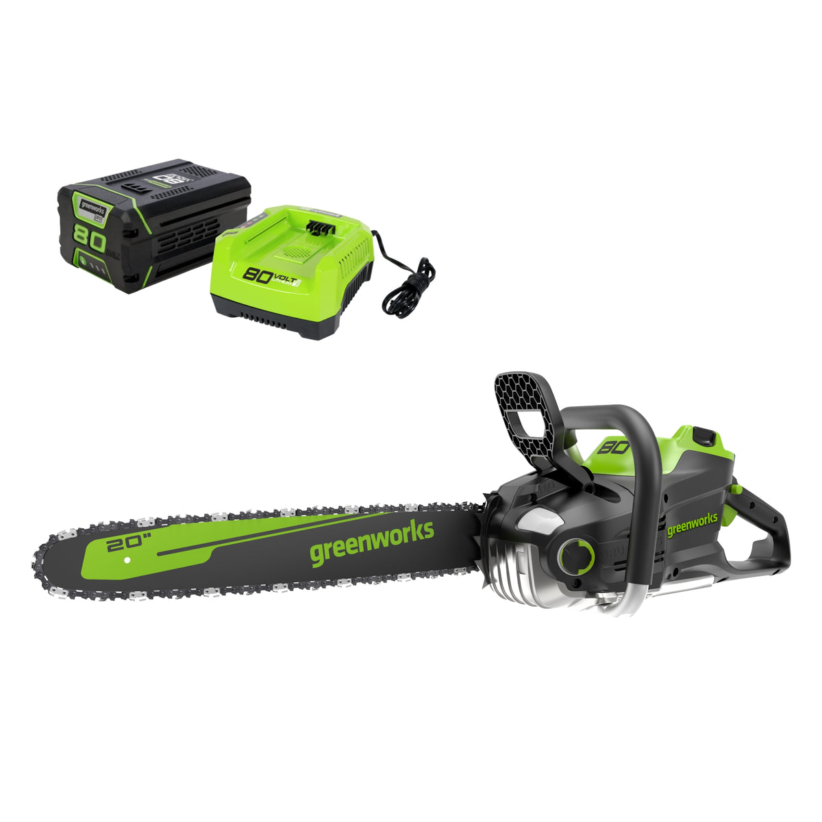 80V 20" Cordless Battery Chainsaw w/ 4.0Ah Battery & Charger