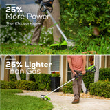 60V 16" String Trimmer and 8" Edger Combo Kit w/ 2.0Ah Battery & Charger