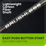 60V 17" Cordless Battery Brushless String Trimmer, Carbon Fiber Shaft: 4.0 Ah Battery and Charger