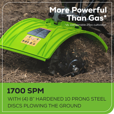 60V 8" Cordless Battery Cultivator / Tiller (Tool Only)