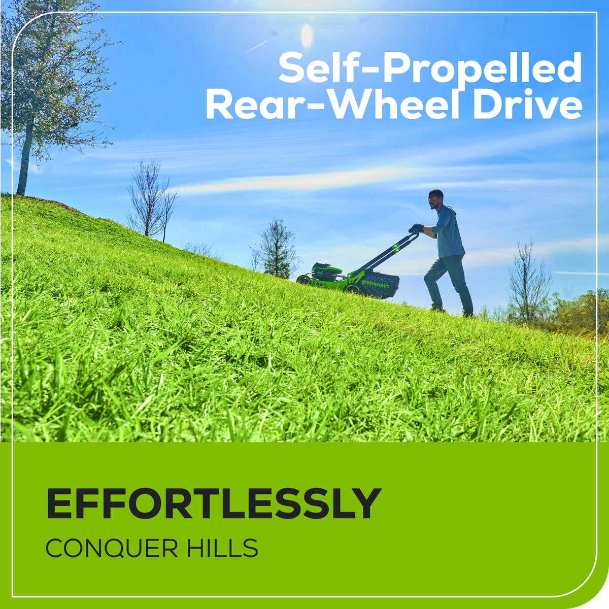 OPEN BOX 60V 22" Cordless Battery Self-Propelled Lawn Mower w/ 8.0Ah Battery & 6A Charger