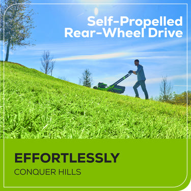 60V 22" Cordless Battery Self-Propelled Lawn Mower w/ 8.0Ah Battery & 6A Charger