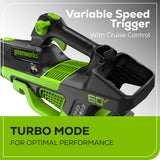 60V Cordless Battery 3PC Handheld Combo Kit w/ String Trimmer, Blower & Hedge Trimmer, (1) 2.5 Ah Battery and Charger