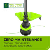 60V 17" Cordless Battery Brushless String Trimmer: 2.5 Ah Battery and Charger