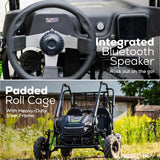 60V Gen 2 STEALTH Series All-Terrain 2-Seat Electric Youth Go-Kart w/ (2) 8Ah Batteries and Dual Port Charger