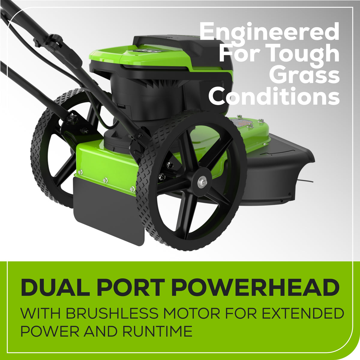 Pro 60V 22" Cordless Battery Brushless Wheeled String Trimmer (Tool Only)