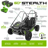 60V Gen 2 STEALTH Series All-Terrain 2-Seat Electric Youth Go-Kart w/ (2) 8Ah Batteries and Dual Port Charger