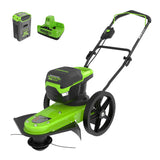60V 22" Cordless Battery Wheeled String Trimmer w/ 8.0Ah Battery & Charger