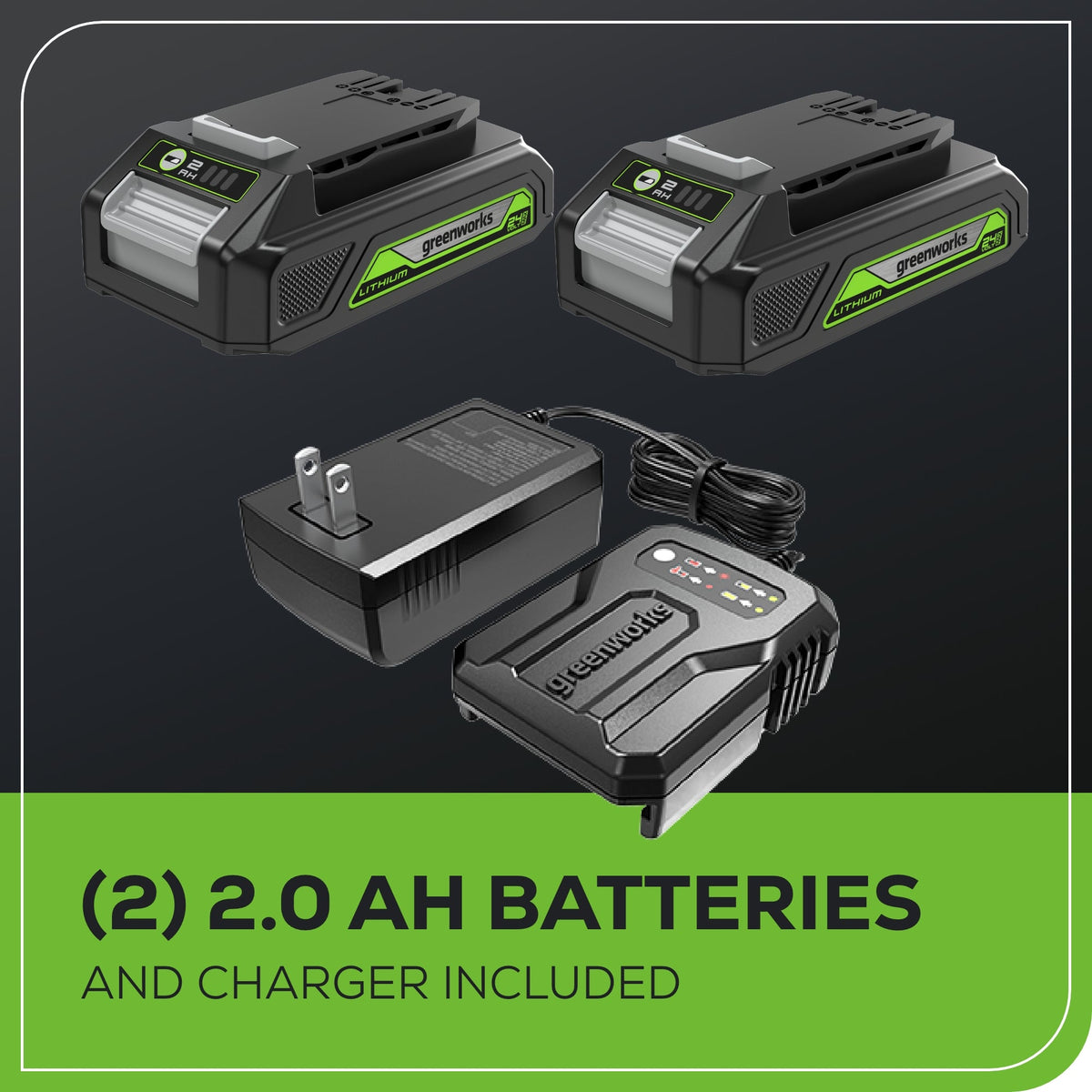 24V 1/4" 1950 in/lbs Brushless Impact Driver Kit (8-piece Bit Set and Tool Bag Included): (2) 2Ah Batteries and Charger