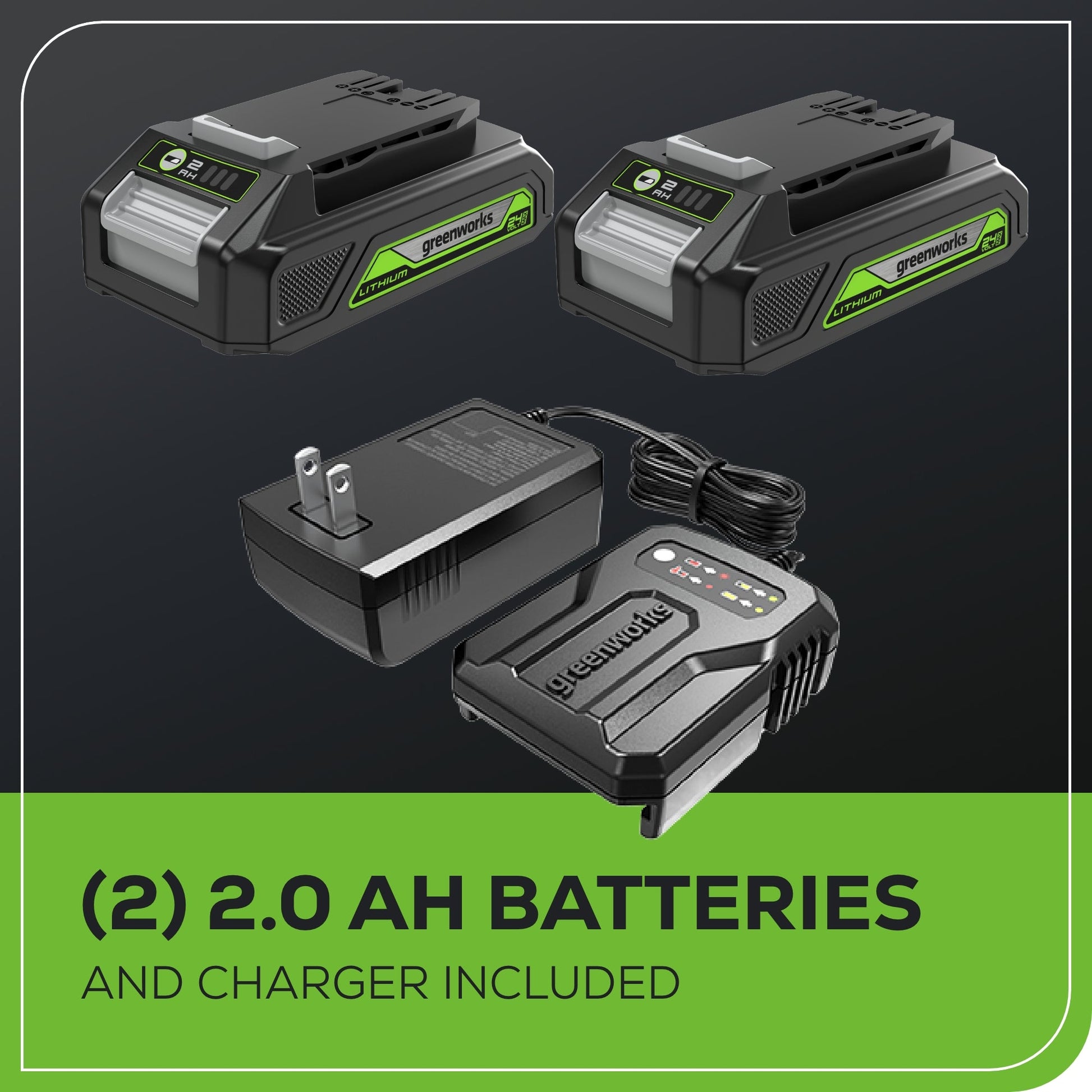 24V 1/4" 1950 in/lbs Brushless Impact Driver Kit (8-piece Bit Set and Tool Bag Included) w/ Two (2) 2Ah Batteries and Charger