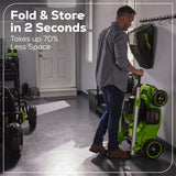 OPEN BOX 60V 21" Cordless Battery Dual Blade Self-Propelled Mower w/ (1) 8Ah battery and 6A Charger