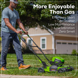 60V 19" Cordless Battery Push Lawn Mower w/ 5.0Ah Battery & Charger