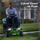 60V 30” CrossoverT Riding Lawn Tractor 3PC Combo Kit w/ Two 8.0Ah Batteries, Two 4.0Ah Batteries, One 2.5Ah Battery and Two Chargers