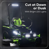 60V 60" MaximusZ Zero Turn: (2) 20.0 Ah, (4) 8.0 Ah Batteries and 1.5kW Charger