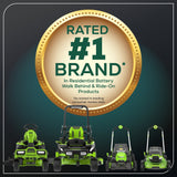 60V 54" MaximusZ Zero Turn Riding Mower 4PC Combo Kit with (2) 20.0 Ah, (2) 8.0 Ah, (2) 4.0 Ah & (1)2.5Ah Batteries and (2) Charger