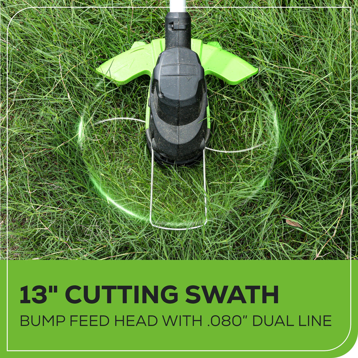 80V 13" String Trimmer w/ 2.0Ah Battery & Charger