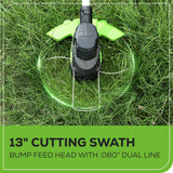 80V 13" String Trimmer w/ 2.0Ah Battery & Charger