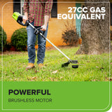 80V Cordless 16" Brushless String Trimmer (Tool Only)