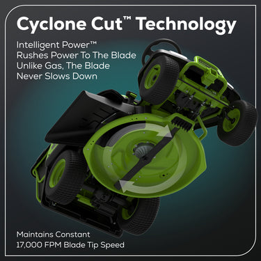 60V 30” CrossoverT Riding Lawn Tractor with (2) 8.0 Ah, (2) 4.0 Ah Batteries & 600-Watt Charger