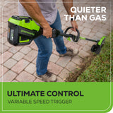 60V 8" Cordless Battery Edger Black Shaft w/ 2.0Ah Battery & Charger