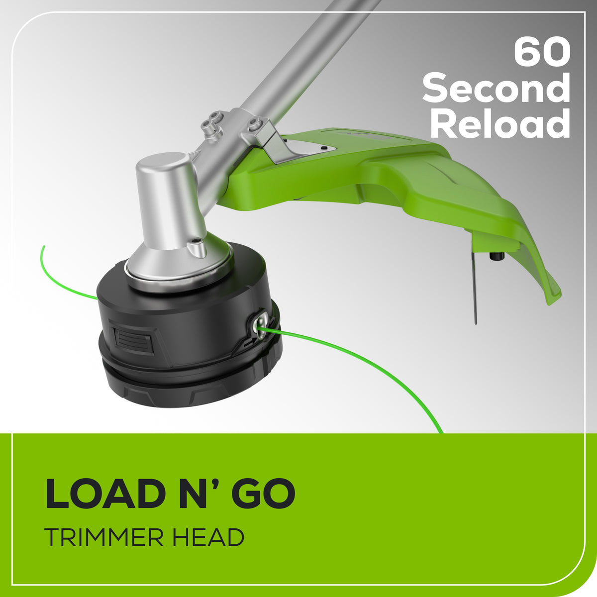 60V 16" Cordless Battery String Trimmer(Attachment Capable) w/ 4Ah Battery and 3A Charger