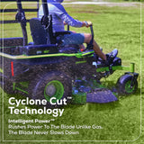 60V 54" MaximusZ Zero Turn Riding Mower 3PC Combo Kit with (2) 20.0 Ah, (2) 8.0 Ah, (2) 4.0 Ah & (1)2.5Ah Batteries and (2) Charger