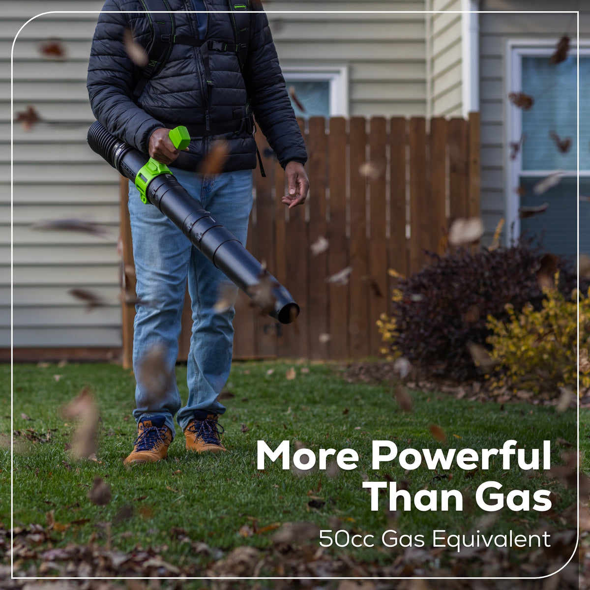 60V 730 CFM Cordless Battery Backpack Blower (Tool Only)