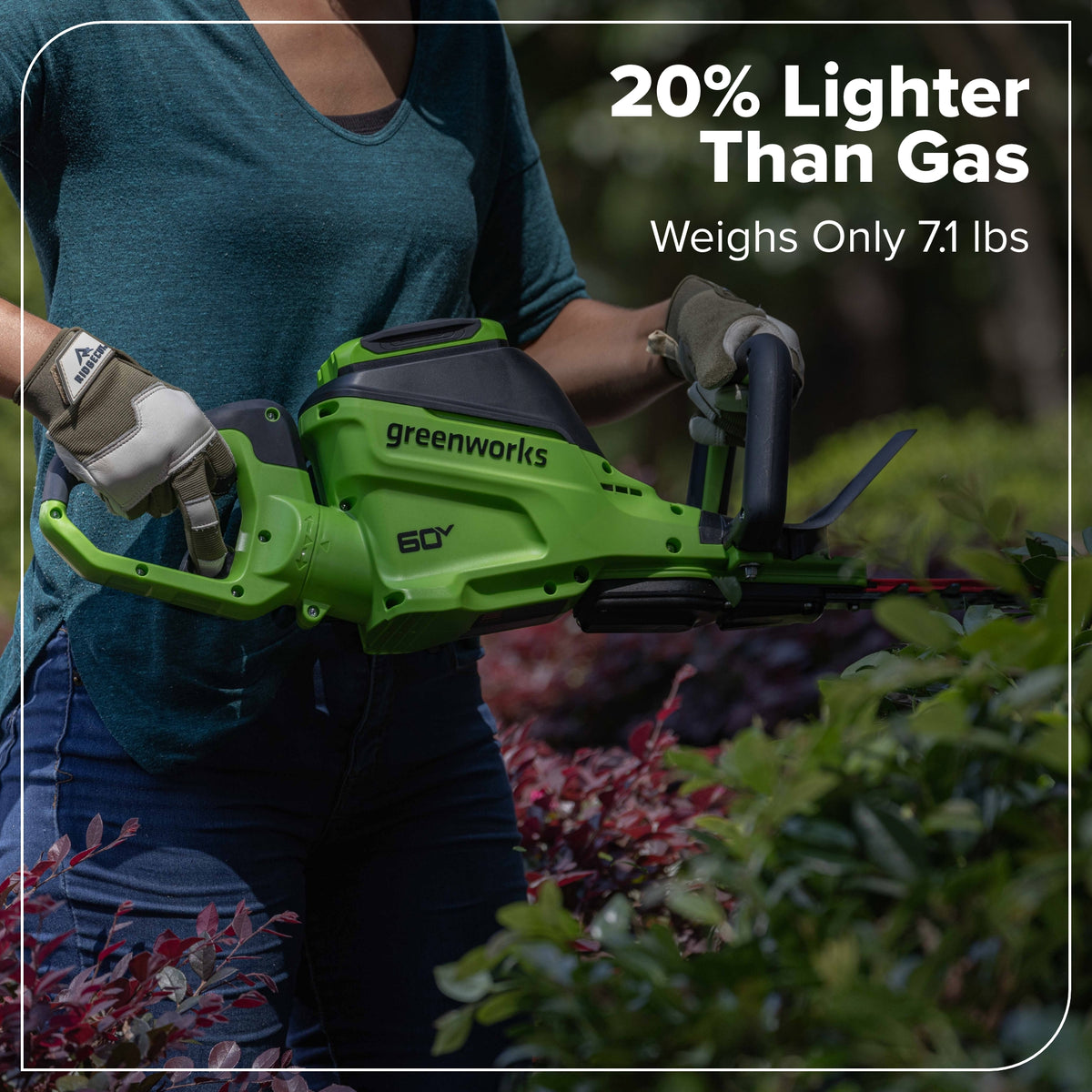60V 26" Cordless Battery Hedge Trimmer 4000 SPM, 2Ah Battery and 3A Charger
