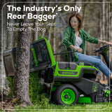 60V 30” CrossoverT Riding Lawn Tractor with (2) 8.0 Ah, (2) 4.0 Ah Batteries & 600-Watt Charger