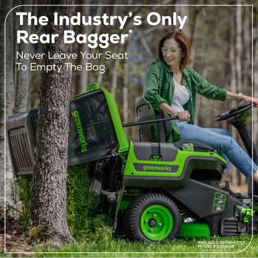 60V 30” CrossoverT Riding Lawn Tractor with (2) 8.0 Ah, (2) 4.0 Ah Batteries & 600-Watt Charger