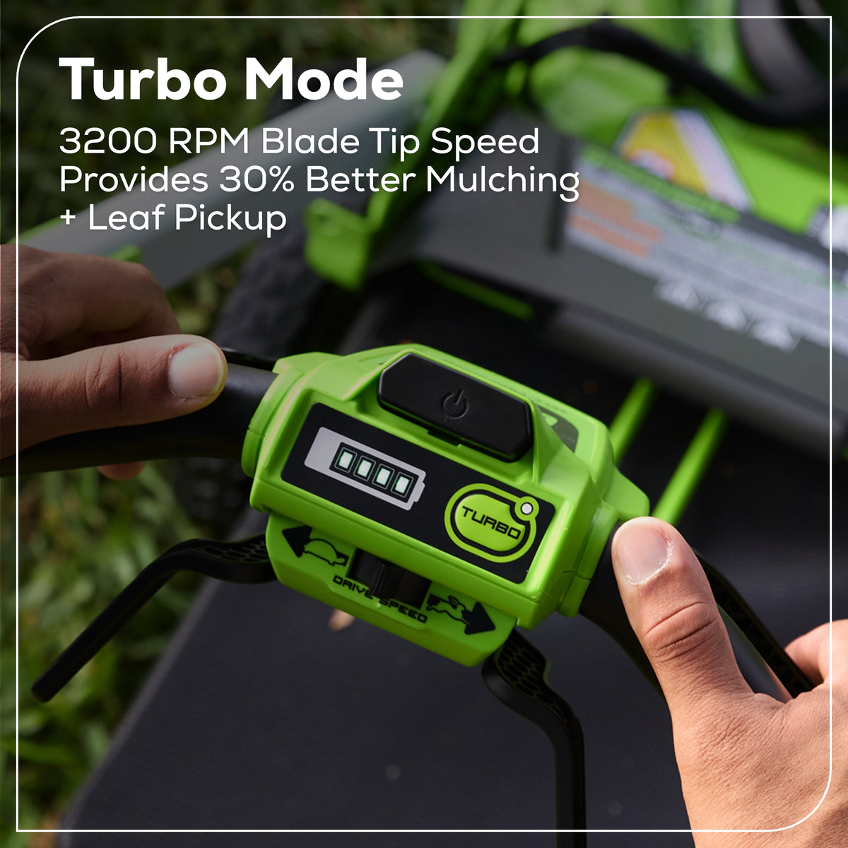 OPEN BOX 60V 21" Cordless Battery Dual Blade Self-Propelled Mower w/ (1) 8Ah battery and 6A Charger