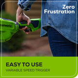 60V 8" Cordless Battery Edger w/ 2.5 Ah Battery and 3A Charger