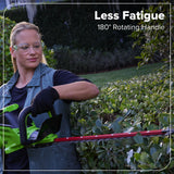 60V 26" Cordless Battery Hedge Trimmer 4000 SPM, 2Ah Battery and 3A Charger