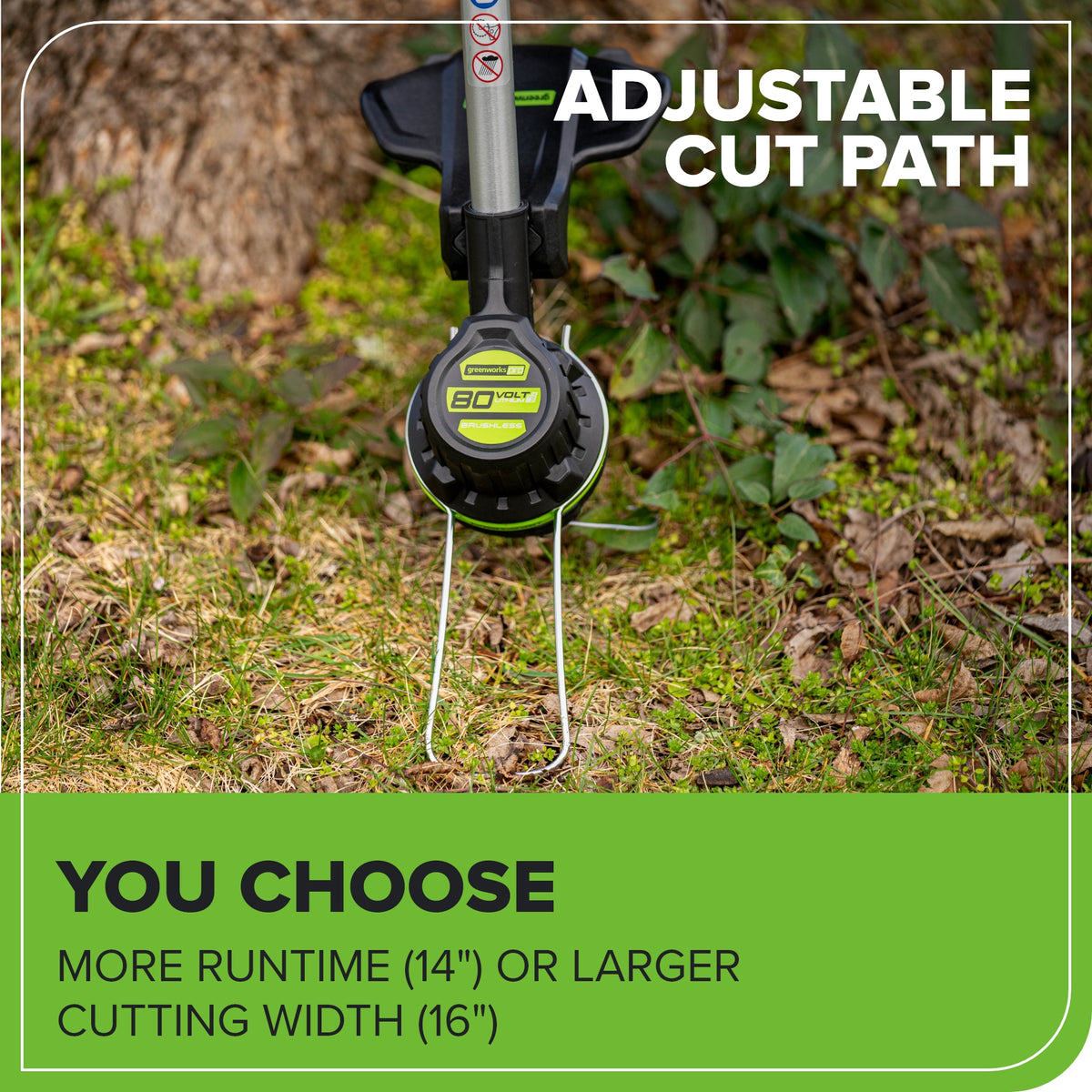 80V Cordless 16" Brushless String Trimmer (Tool Only)