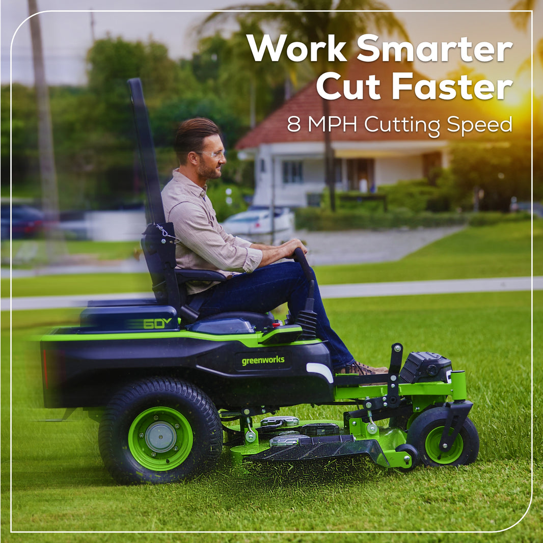 Lawn Mowers – Battery-Powered Push & Ride | Greenworks Tools