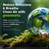 60V 26" Cordless Battery Hedge Trimmer 4000 SPM, 2Ah Battery and 3A Charger